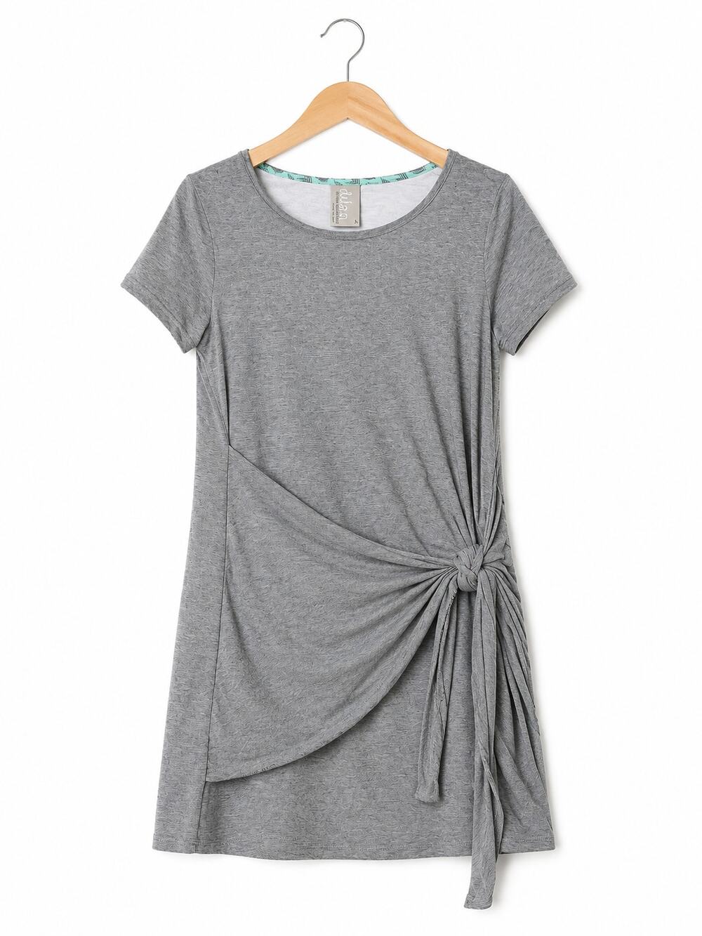 Dolan Left Coast Collection Gray Tie Front Dress